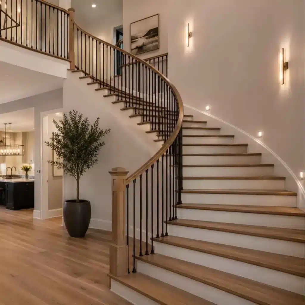 Beautiful custom staircase completed during a whole-home remodel.