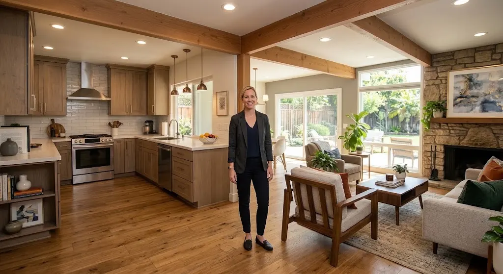 Completed whole home renovation with coordinated interior finishes in Costa Mesa